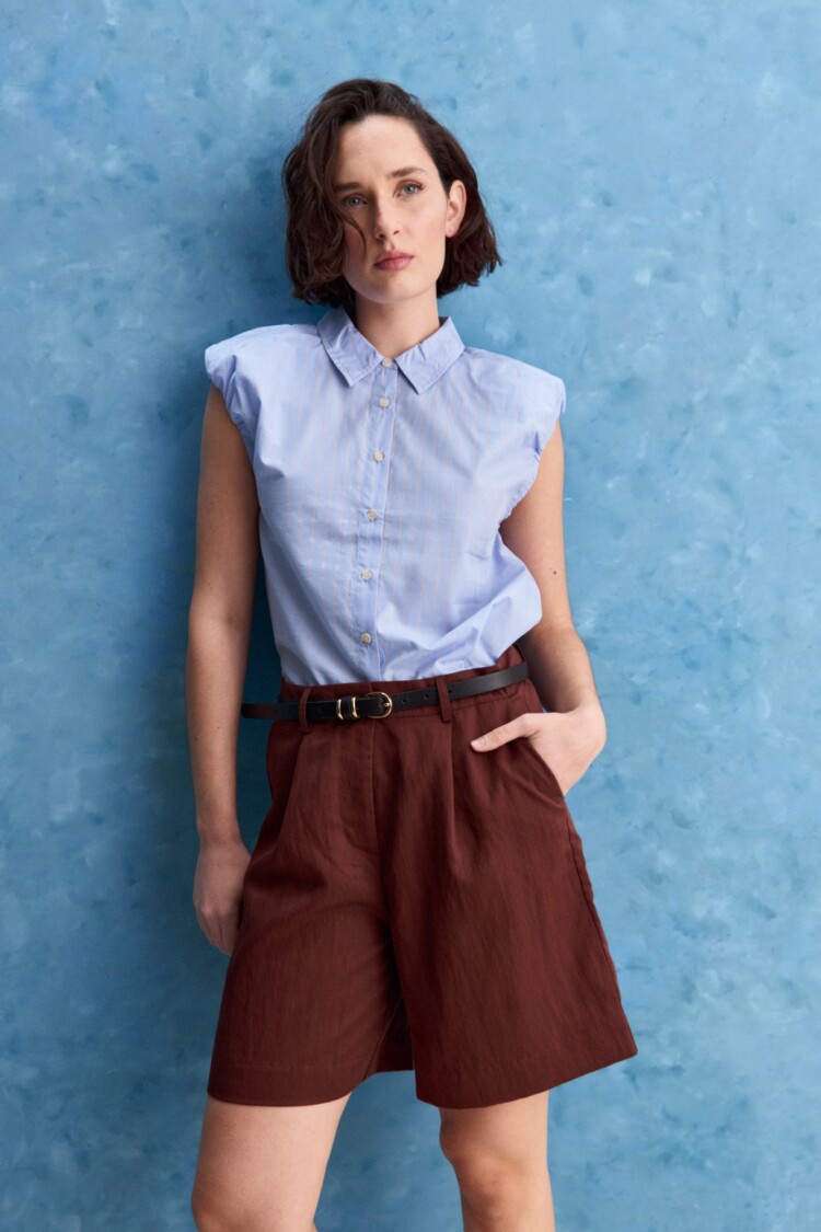 SHORT LAIKA Marrón Corteza