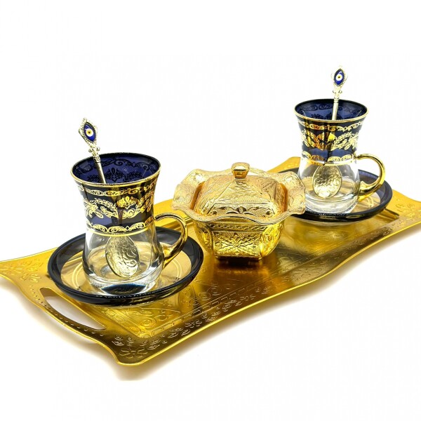 Set de té para dos personas vip color Negro