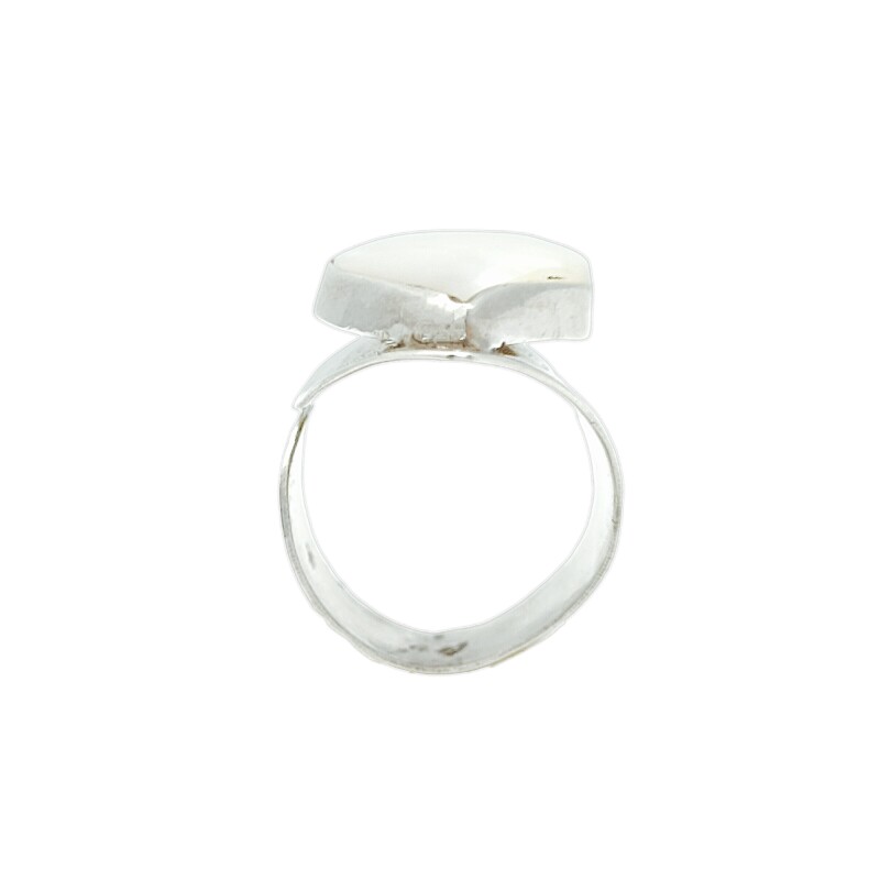 Anillo Hoja-Plata 925 Ajustable-Piedra Nacar-AN3394 conpiedra