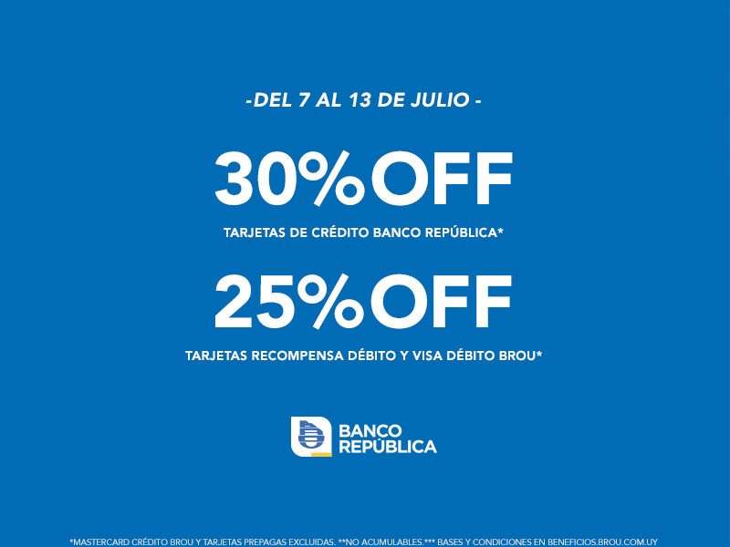 BROU 30 OFF