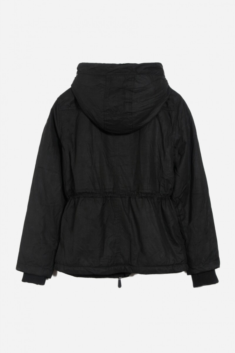 Campera con cierres NEGRO