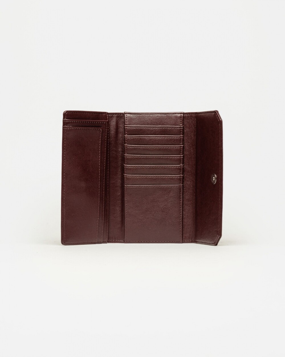 Billetera P&P en efecto cuero Bordeaux