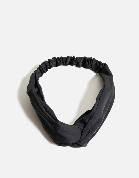 Vinchas Textiles Lisas Vincha Con Nudo - Negro