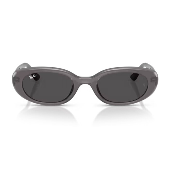 RayBan Oval Gris Traslucido