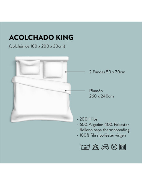 ACOLCHADO KING 200H 240x260CM ABBYS CANNON ACOLCHADO KING 200H 240x260CM ABBYS CANNON