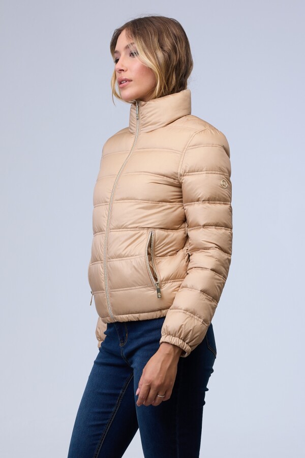 Campera Plumas Reversible BEIGE