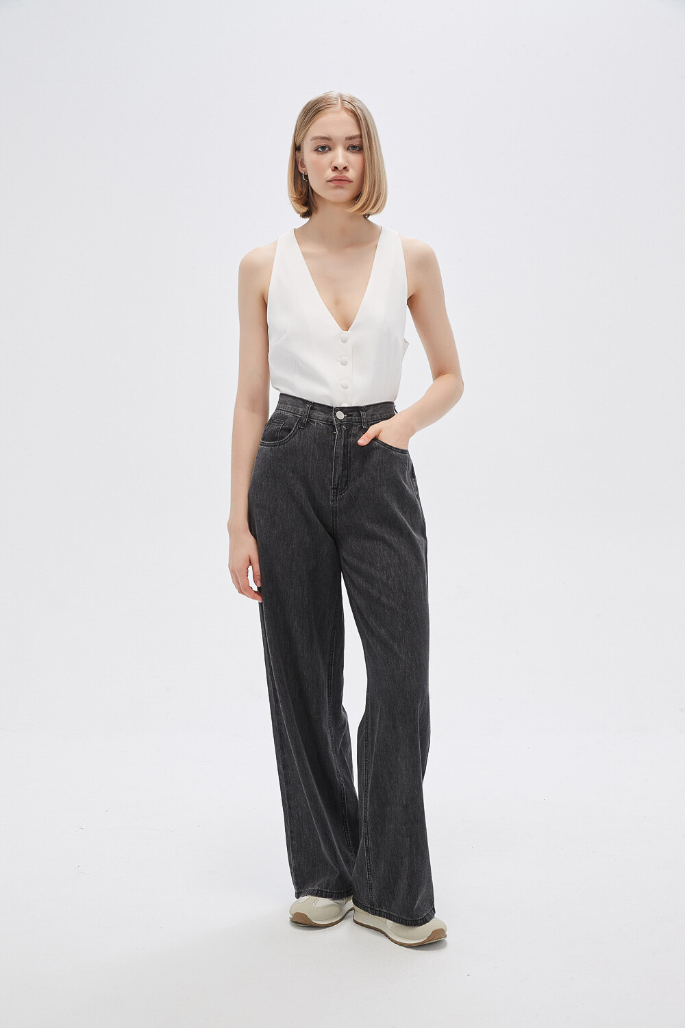 Pantalon Levannia Gris Medio
