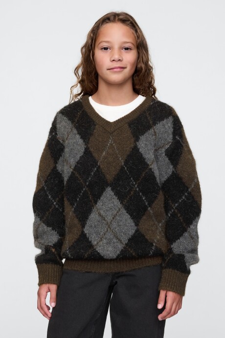 Buzo Brushed Niño Dark Brown 1