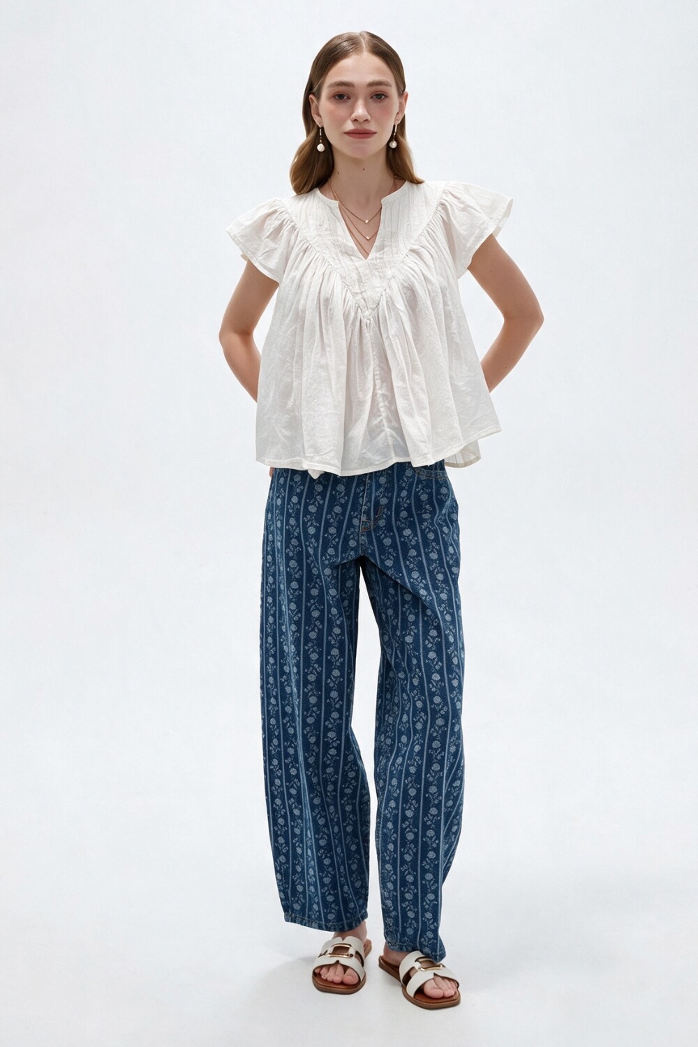 Blusa Glebe Blanco