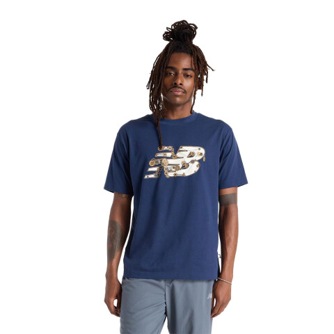 New Balance Relaxed Gear T-Shirt - Hombre Blue