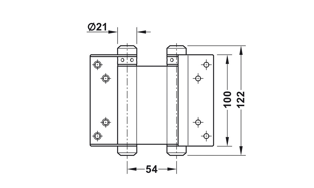 Bisagra para puerta vaivén 10 cm 927.07.010 Bisagra Para Puerta Vaivén 10 Cm 927.07.010