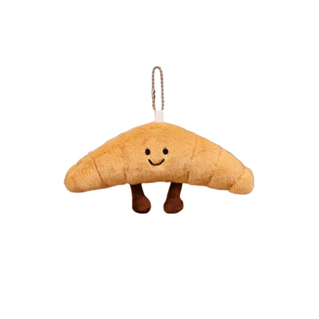Llavero Colgante Medialuna Pequeña de peluche Marron