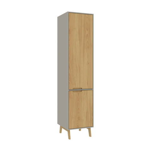 Mueble Multiusos y Alacena de Cocina con estante en MDP - Madera - Línea Melilla - Cinza Mueble Multiusos y Alacena de Cocina con estante en MDP - Madera - Línea Melilla - Cinza