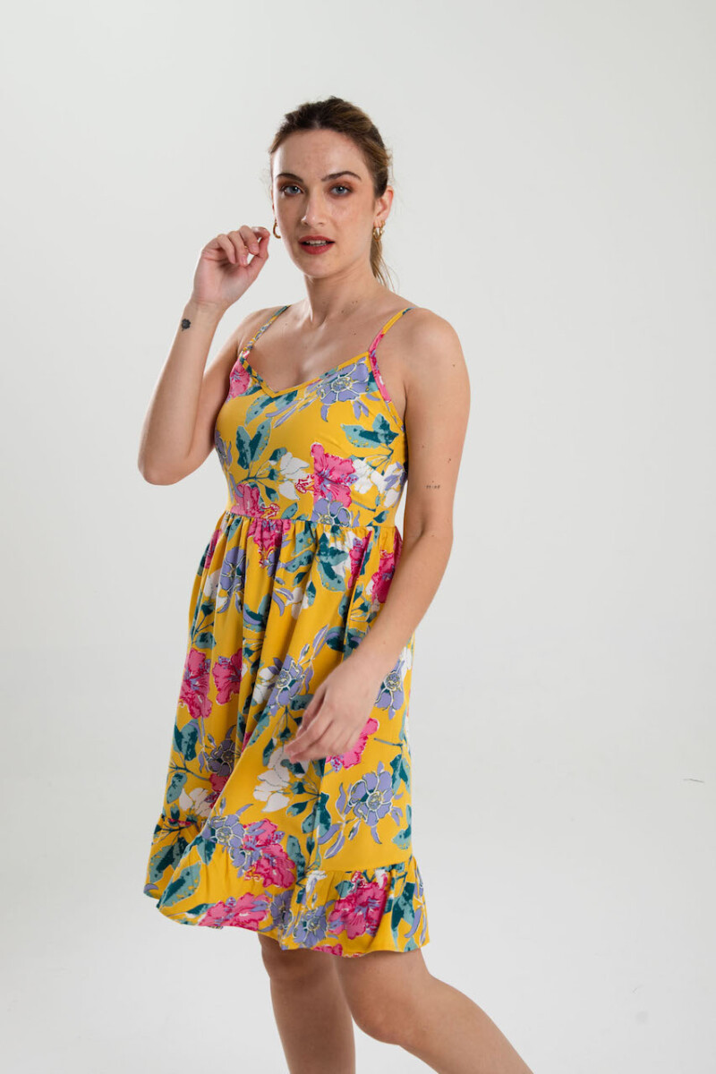 VESTIDO CELIA - MOSTAZA 