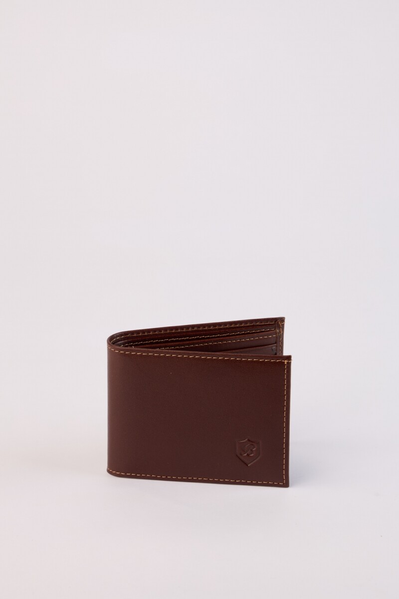 Billetera 100% Cuero - Marrón 