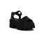 Sandalias Mujer Darkness Charol Con Plataforma Negro-charol