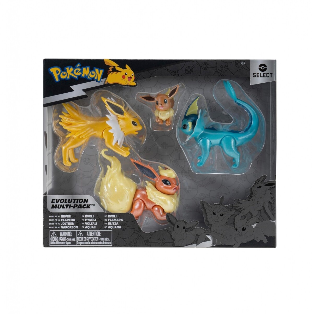 Multipack Pokémon Select Evolutions Eevee y Evoluciones 