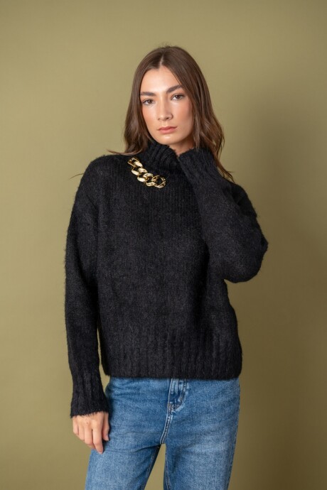 Sweater lana Negro