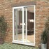 Ventana de PVC Blanco 200 X 200 Puerta Corrediza Cerradura Ventana de PVC Blanco 200 X 200 Puerta Corrediza Cerradura