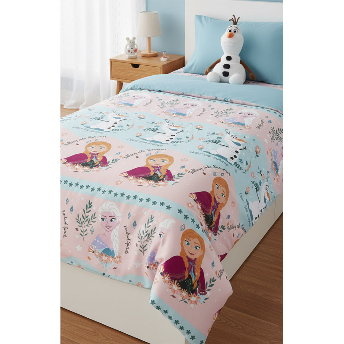 JUEGO SABANA MICROFIBRA 1PZA FROZEN 