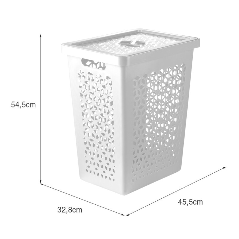 Cesto organizador ropa 55L BLANCO