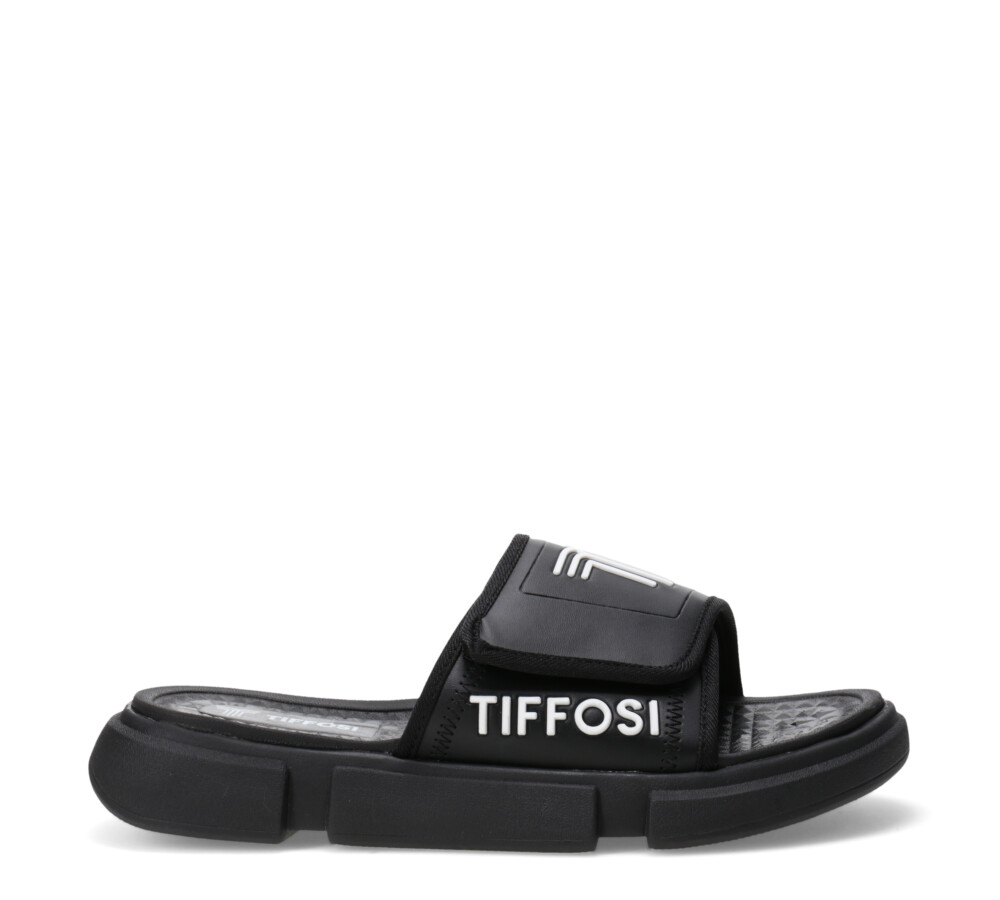 Sandalia Tiffosi c/Velcro Negro/Blanco