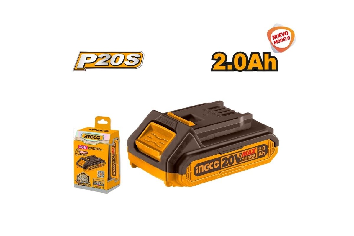 BATERIA LITIO 20V VOLT INGCO PARA LINEA MULTIPLE HERRAMIENTAS BATERIA LITIO 20V VOLT INGCO PARA LINEA MULTIPLE HERRAMIENTAS