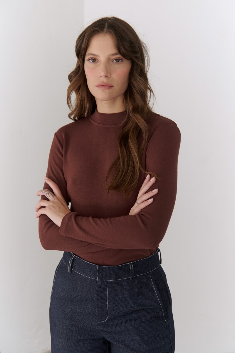 POLERA GLACIAR BURDEOS