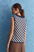 CHALECO GRETA Blanco/Azul
