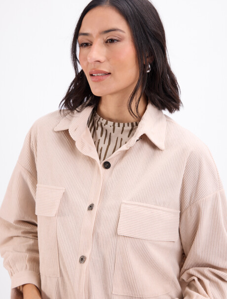 Campera pana Dayana crudo