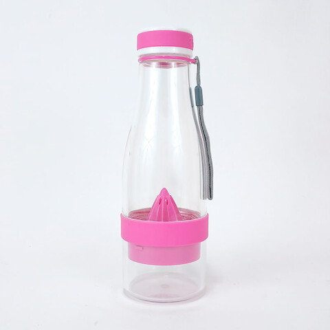 Botella juguera plástica con exprimidor 3 colores Botella Juguera Plástica Con Exprimidor 3 Colores