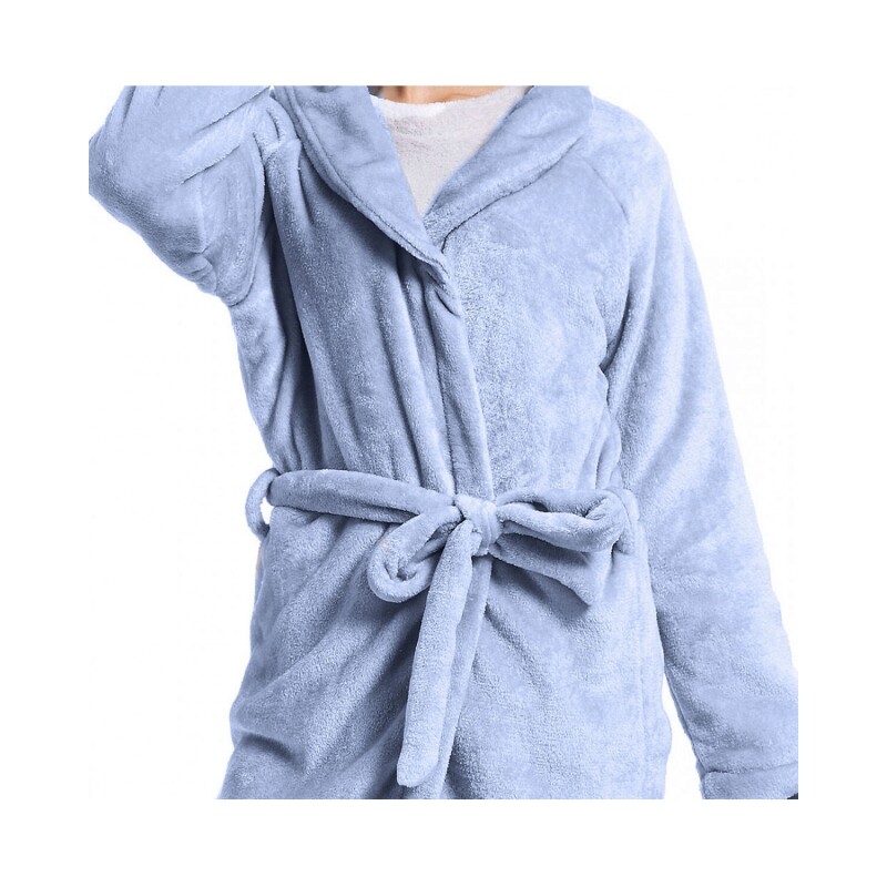 Bata de baño Bed Line Dohler Talle P Azul Piedra