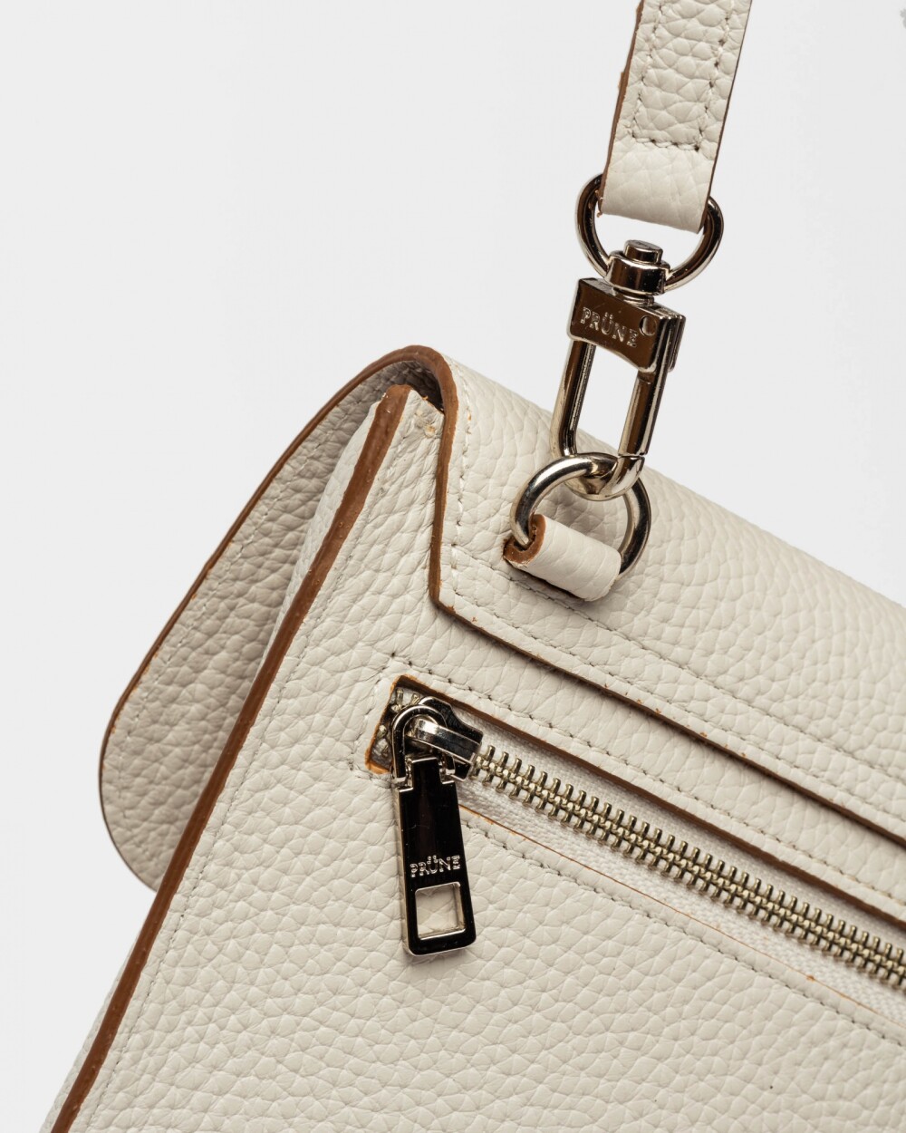 Morral Liana En Cuero Graneado Natural