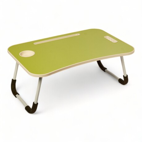 Mesa Laptop Cama Con Posa Vaso Verde Claro