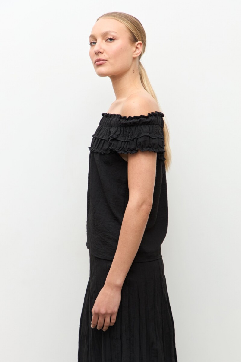 Blusa bardot negro