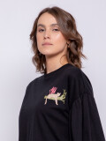 REMERA LEOPA Negro