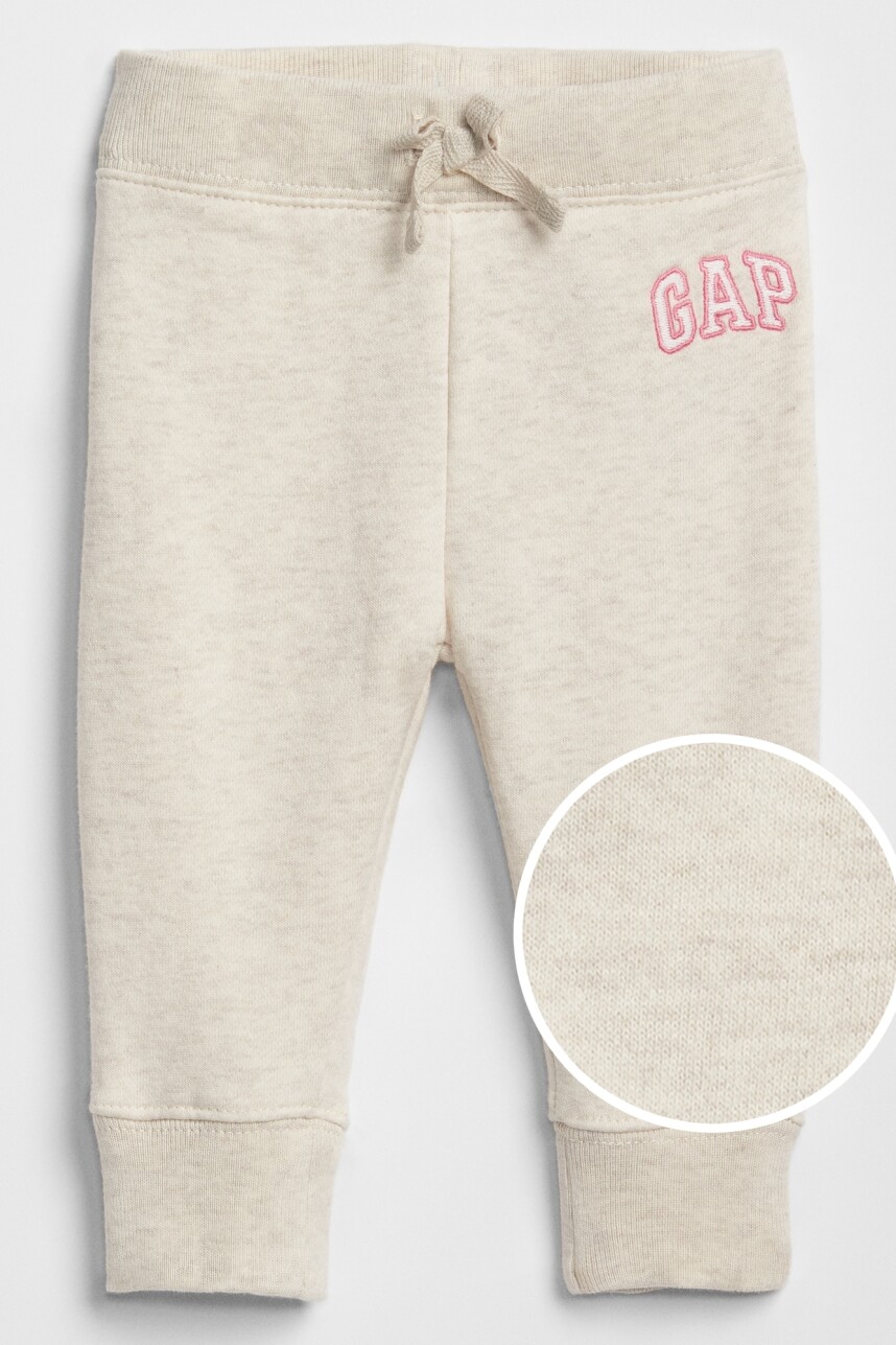 Pantalón Deportivo Con Felpa Logo Gap Toddler Niña Heather Grey
