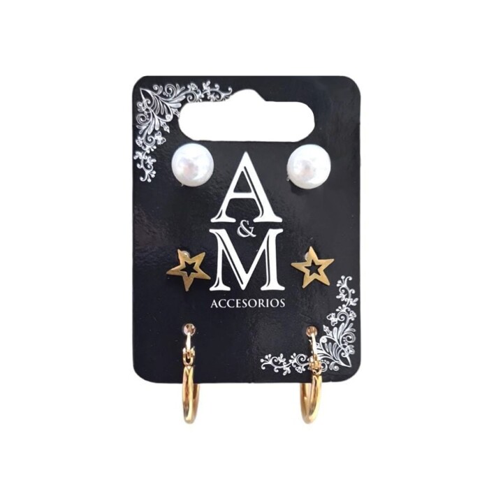 A&M BIJOUTERIE AROS X 3 90500 BLISTER única
