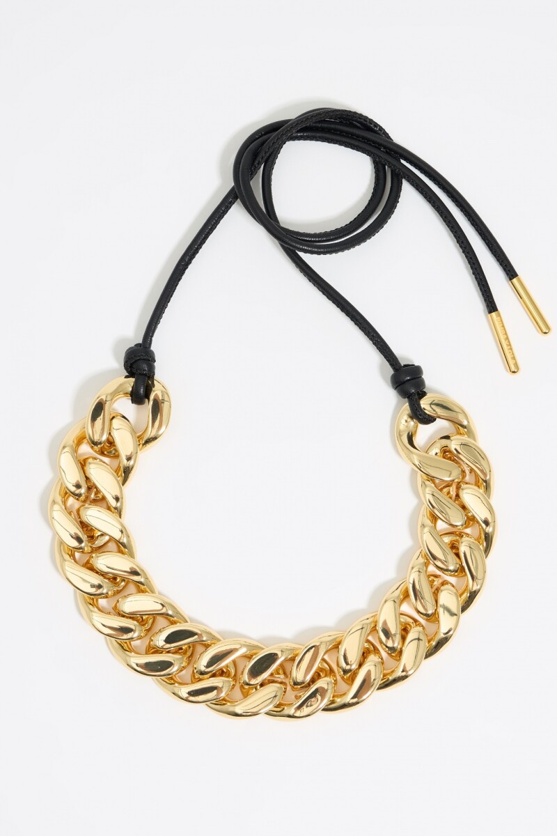 COLLAR CON CADENA Y CORDÓN DE 