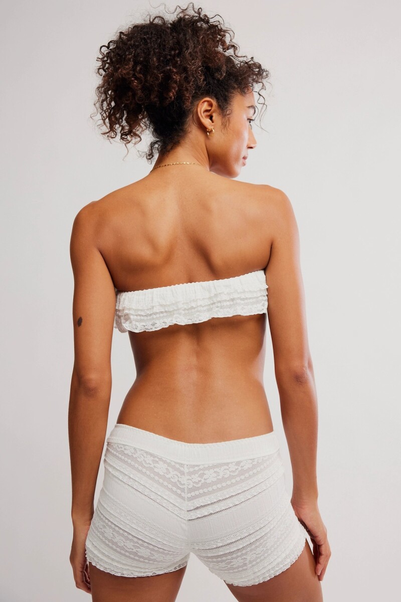 TOP BANDEAU FLIRTY FRILL Marfil