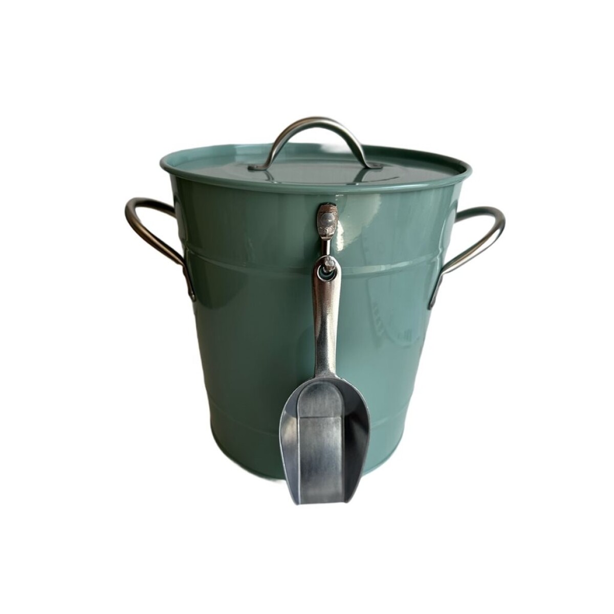 HIELERA CON PALA 19.5x16x20.5CM VERDE 