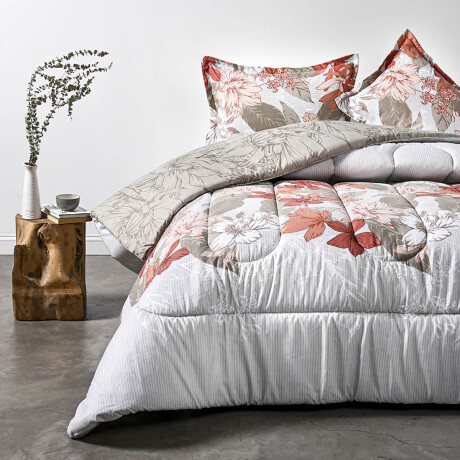 Acolchado Cannon King c/2 Fundas Polialgodón y Guata Térmica Amaranta