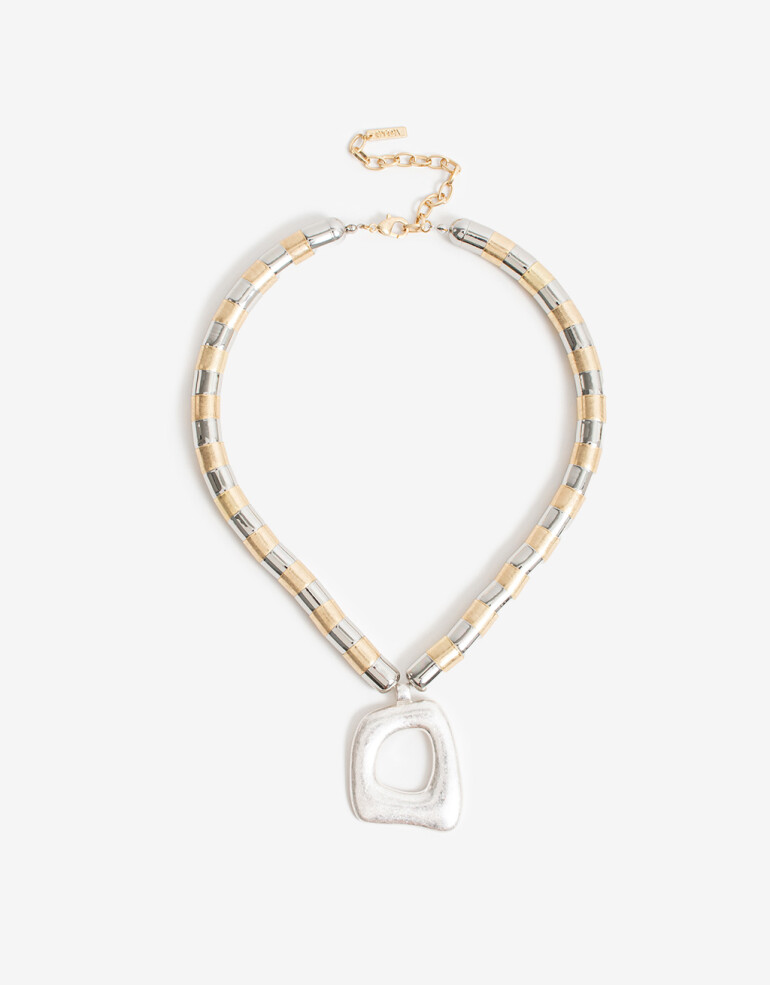 Collares Cortos Metal Collares Cortos Bicolor - Combinacion Bicolor