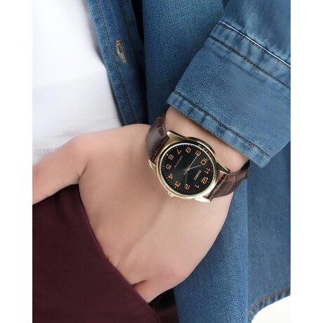 Reloj Análogo Casio MTP-V001GL-1BUDF Resistente Al Agua Reloj Análogo Casio MTP-V001GL-1BUDF Resistente Al Agua