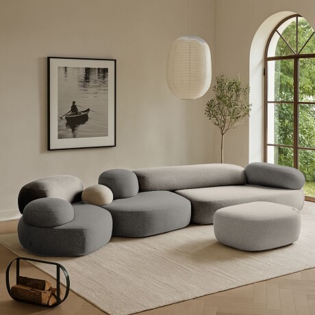 SOFA MODULAR MON BOBOIS BEIGE - 4 CUERPOS