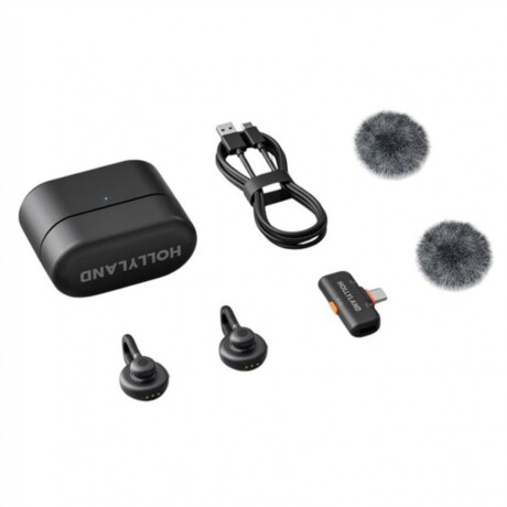 Micrófono Inalámbrico HOLLYLAND M2S DUO Con Conector USB-C Y Cancelación De Ruido Ambiental Micrófono Inalámbrico HOLLYLAND M2S DUO Con Conector USB-C Y Cancelación De Ruido Ambiental