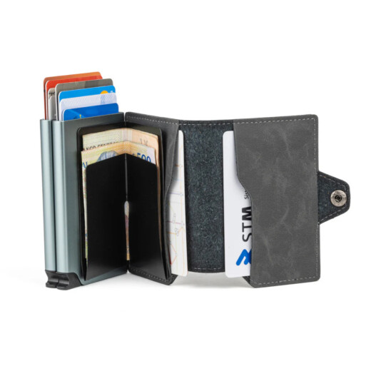 Billetera Baleine Double Kansas Space - Gris Billetera Baleine Double Kansas Space - Gris