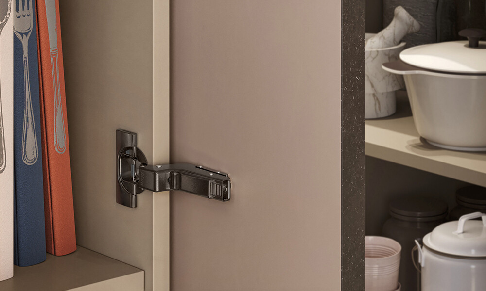Bisagra con cierre suave color negro onix 36
