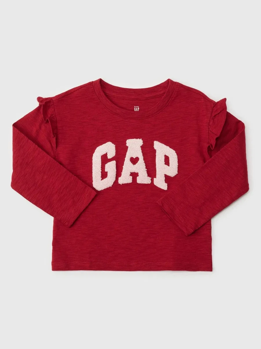 Remera Logo Con Volados Toddler Niña - Sled 