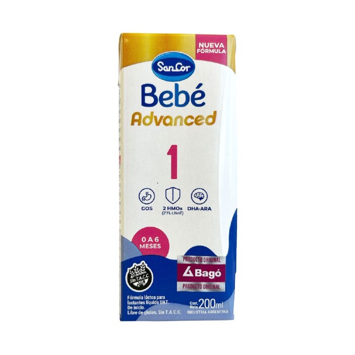 SANCOR BEBE ADVANCED 1 LIQ ENVASEX200 ML única